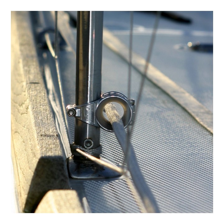 Filoir inox simple de chandelier - Fixation Tube 25mm