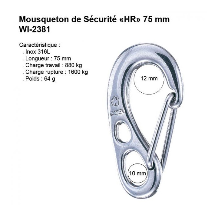 Mousqueton De Sécurité HR
