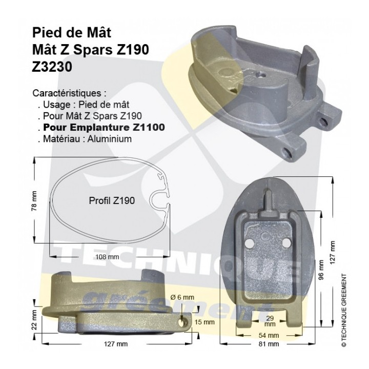 Pied Z190 A Bascule - Z3230