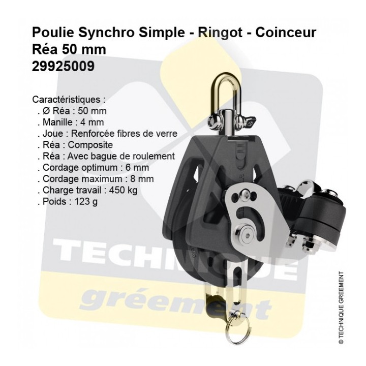 Poulie Synchro Simple Ringot Coinceur
