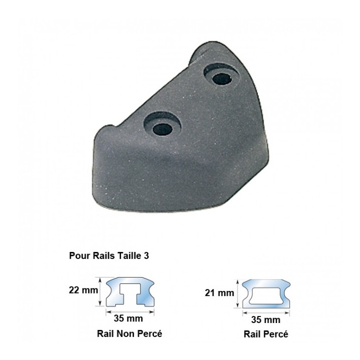 T3 Embout De Rail Simple