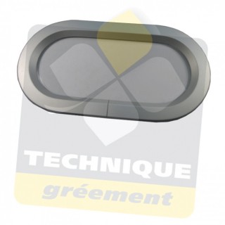 Taille 1RE Hublot Fixe Plexi Clair Habillage Ivoire.