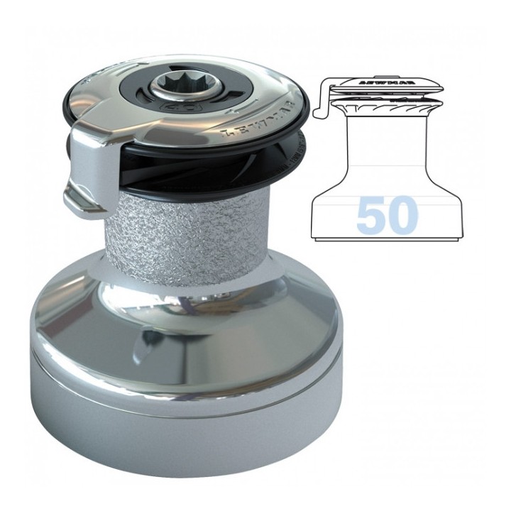 Winch Lewmar 50 ST EVO Self Tailing bronze chromé