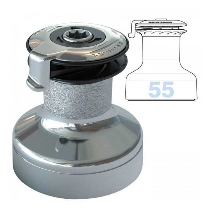 Winch Lewmar 55 ST EVO Self Tailing bronze chromé