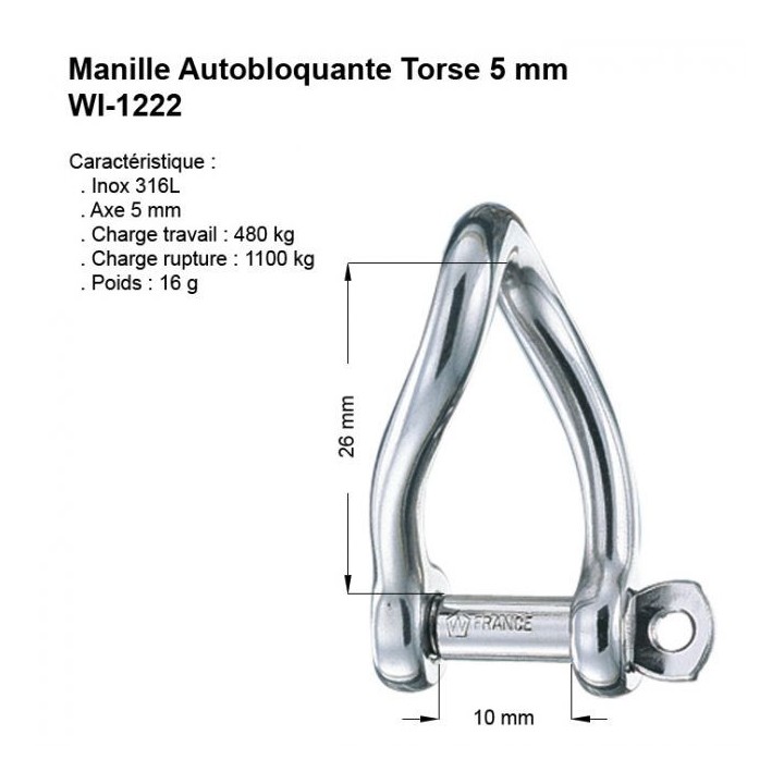 CFG Manille Autobloquante Torse