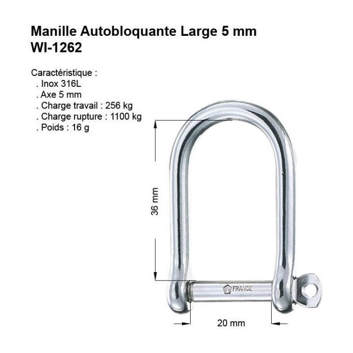 Manille Autobloquante Large