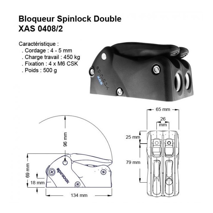 Bloqueur Spinlock XAS Double