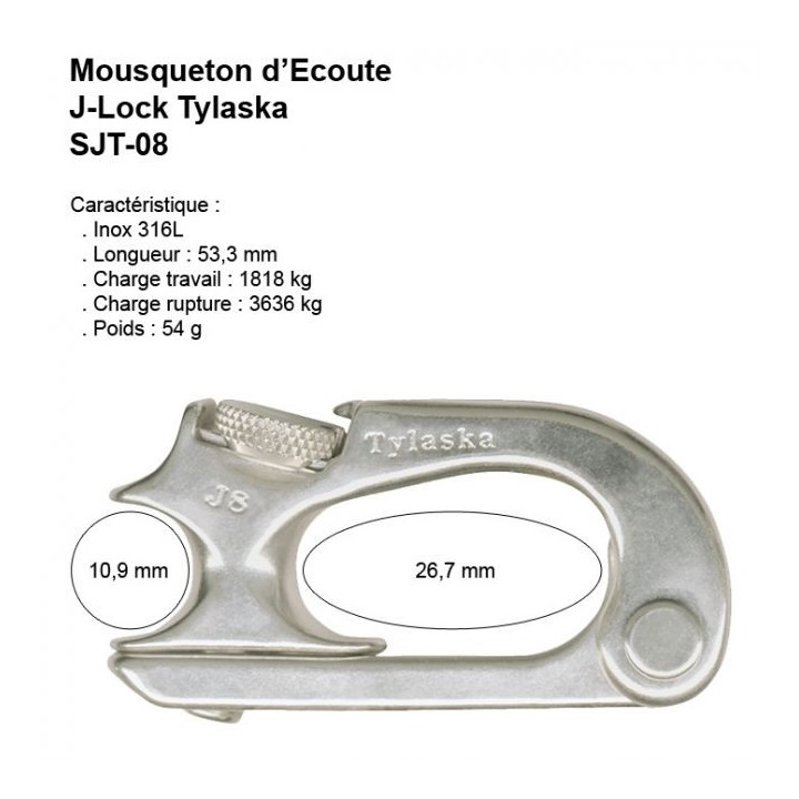 Tylaska Mousqueton Ecoute J-Lock Tylaska