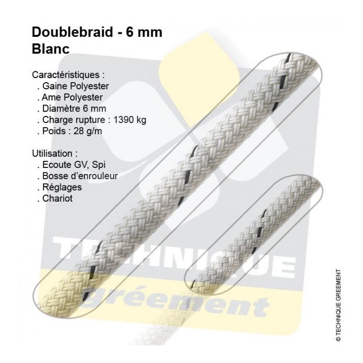 Ecoute Polyester - Doublebraid
