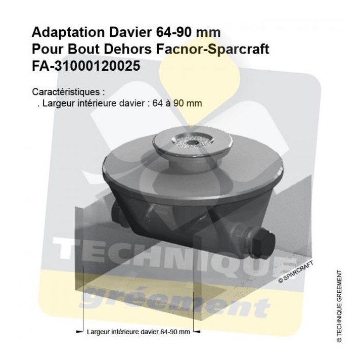 Adaptation Davier - Bout Dehors Facnor-Sparcraft