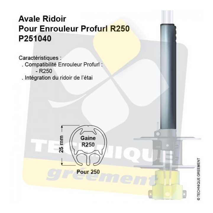 Option Avale Ridoir - Pour Enrouleur Profurl R - Gamme Régate
