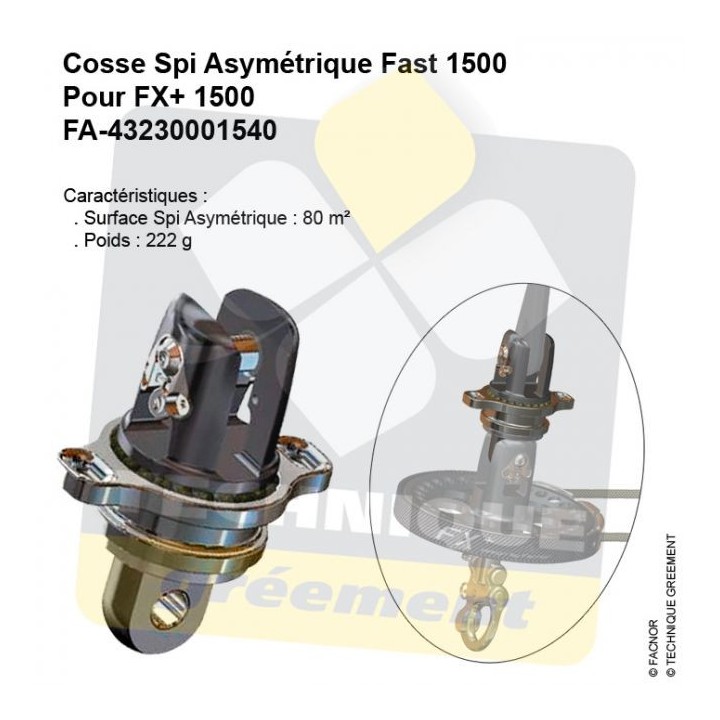 Cosse Spéciale FAST Pour Spi Asymétrique - FX/FX+