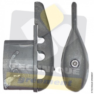 Embout 3822 pour barre de flèche Z240 non rétreinte - Gréement Continu