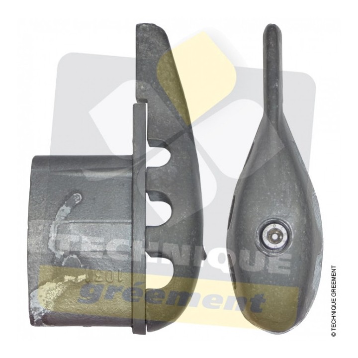 Embout 3822 pour barre de flèche Z240 non rétreinte - Gréement Continu